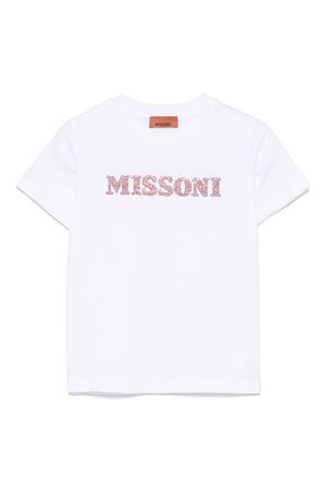 tshirt in cotone bianco MISSONI KIDS | 27881420100